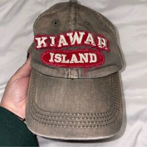 KIAWAH Island Distressed Dad Hat JHats Sun Bleached